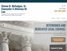 Tablet Screenshot of mcfadgenlaw.com